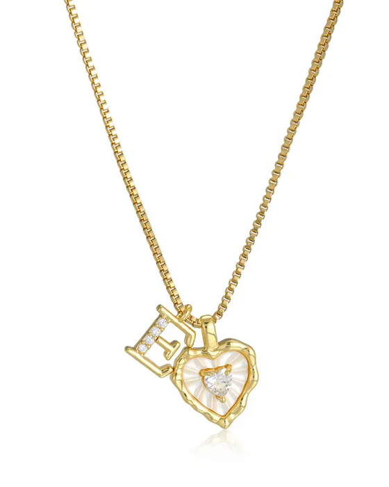 A–Z Micro-Pavé Lettre Initiale Pendentif Collier