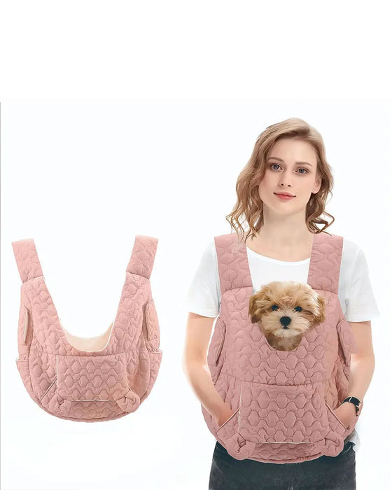 Sac À Dos Pour Animal De Compagnie Orienté Vers L'Avant Réglable Fond Amovible Structure De Sécurité
