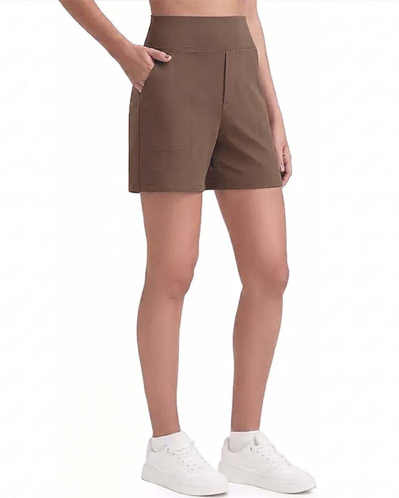 Short Taille Haute Athlétique Course