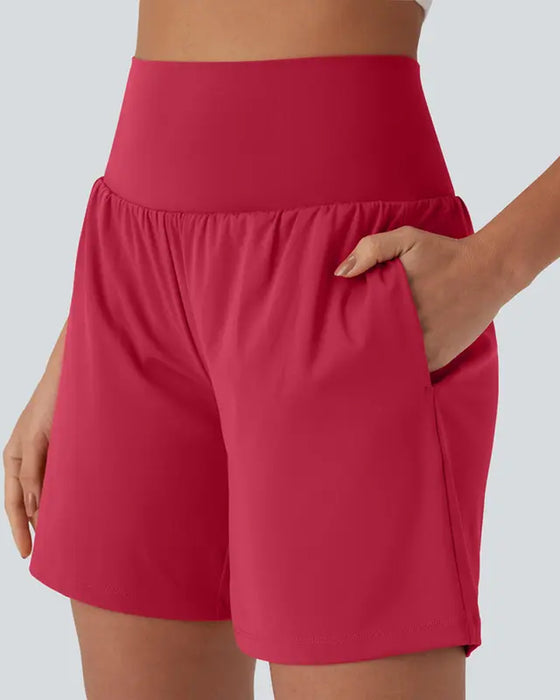 Shorts Uni Taille Haute