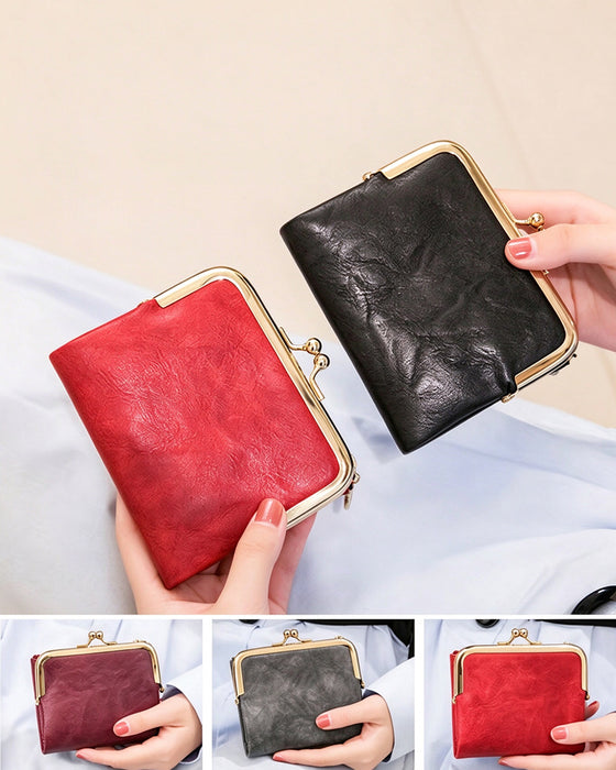 Mini Portefeuille Court Carré Mode Pour Femme