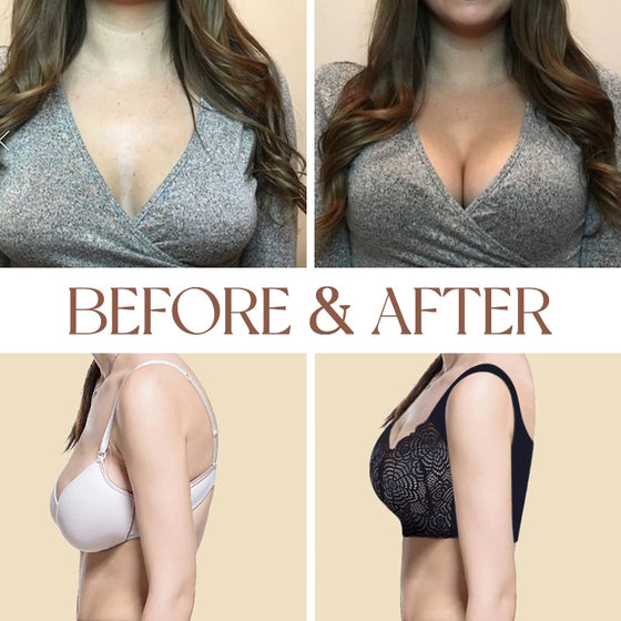 Soutien-Gorge Push Up Sans Couture Sans Armatures En Dentelle