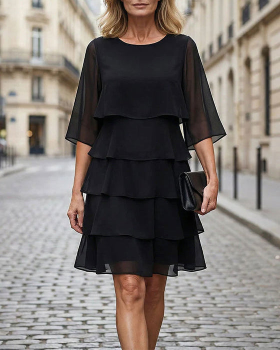 Robe Loose Col Rond Gâteau
