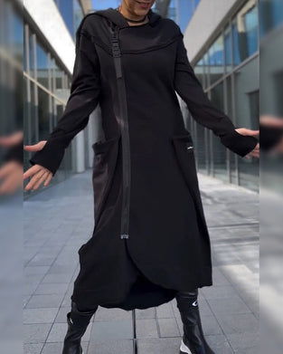 Robe ample élégante de couleur unie