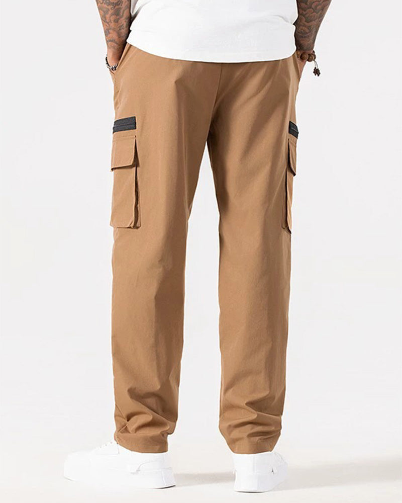 Pantalon Ample Décontracté Multi-Poches Cargo