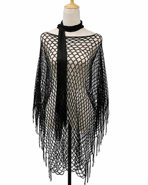 Pullover Frange Mesh Évidé