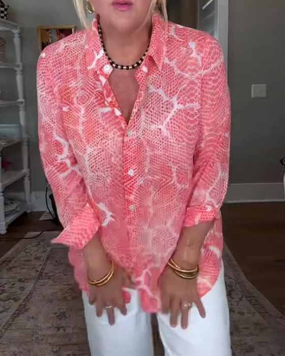 Blouse Avec Boutonnée Et Texturée Caractéristiques