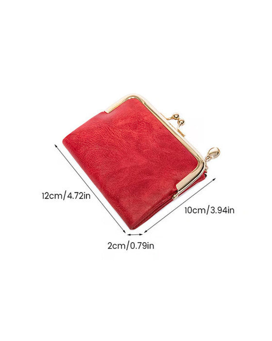Mini Portefeuille Court Carré Mode Pour Femme