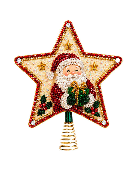 DIY Étoile À Cinq Branches Peinture Diamant Sommet De Sapin De Noël