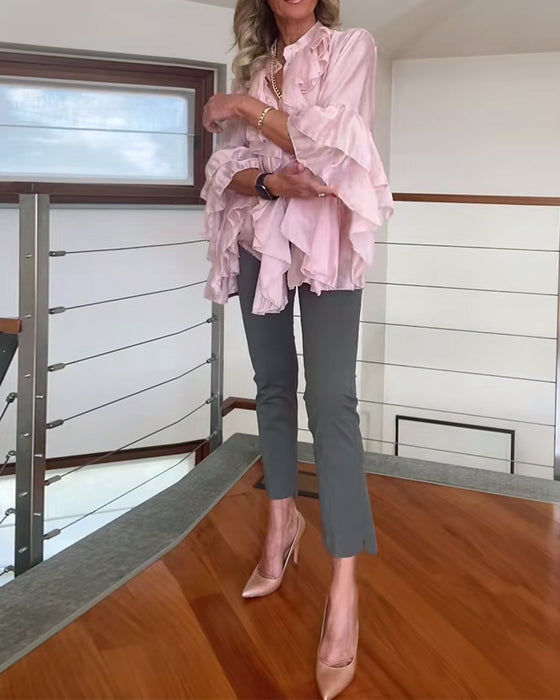 Blouse à la Mode à Volants