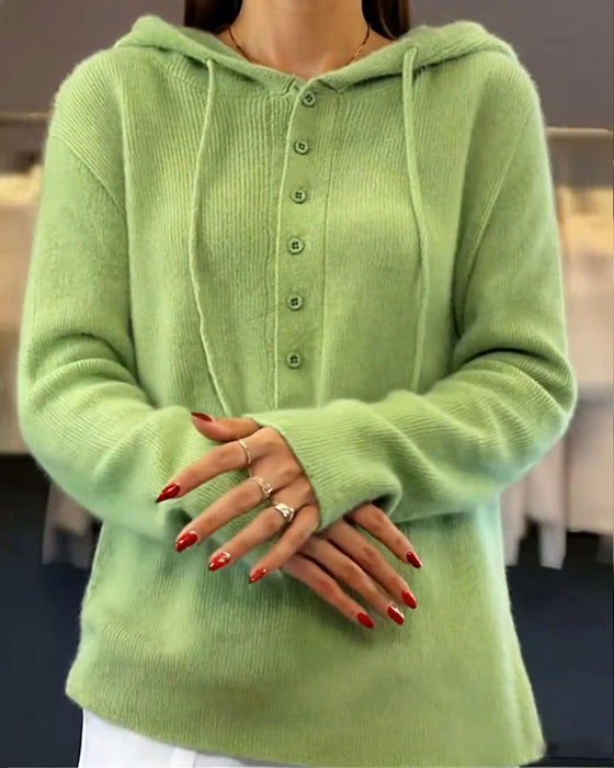 Pull Uni Tendance À Capuche