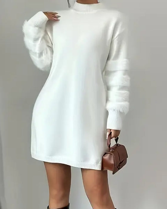 Robe Élégante Et Stylée À Col Haut