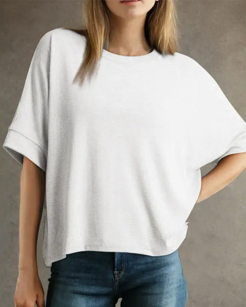 T-Shirt Chauve-Souris Manche Courte