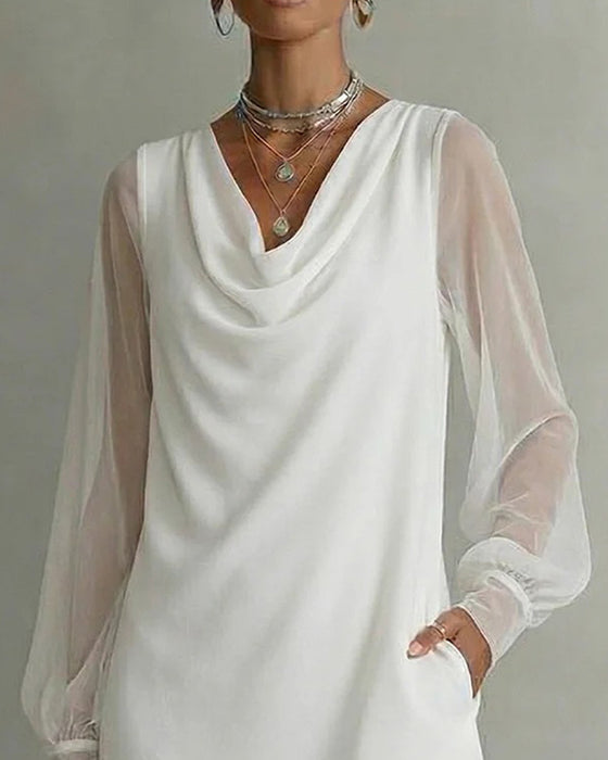 Robe Manche Respirante Col Cloche