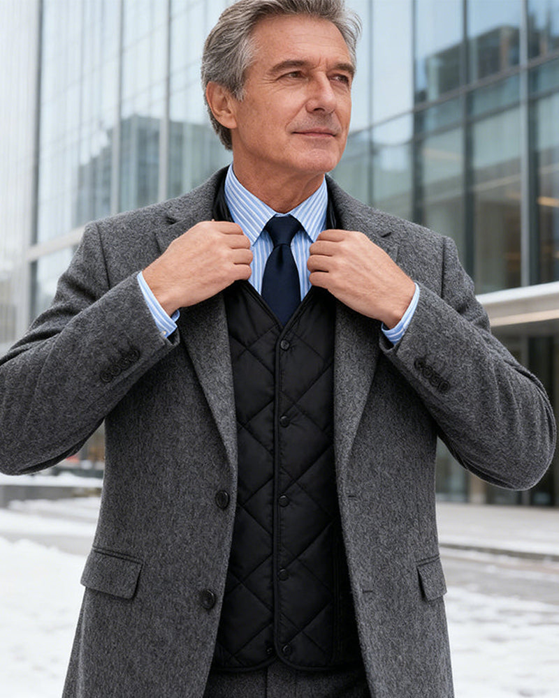 Gilet Homme Casual Matelassé Doublure Thermique