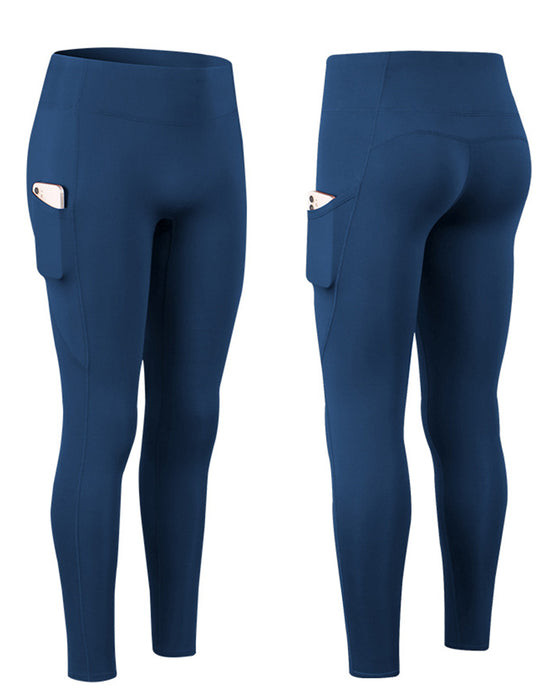 Legging de couleur unie avec poches en polaire