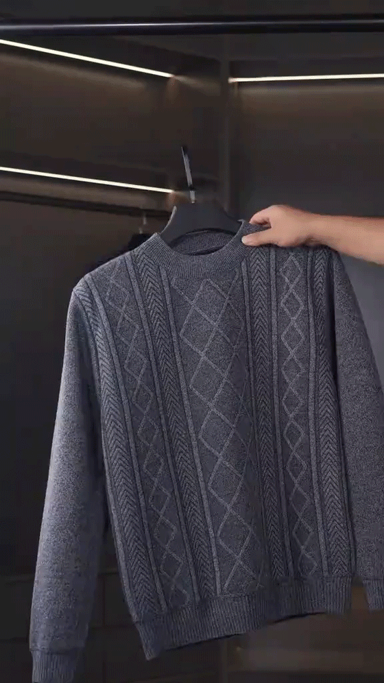 Pull HommeS Hiver Doudoune Chaud Tricoté