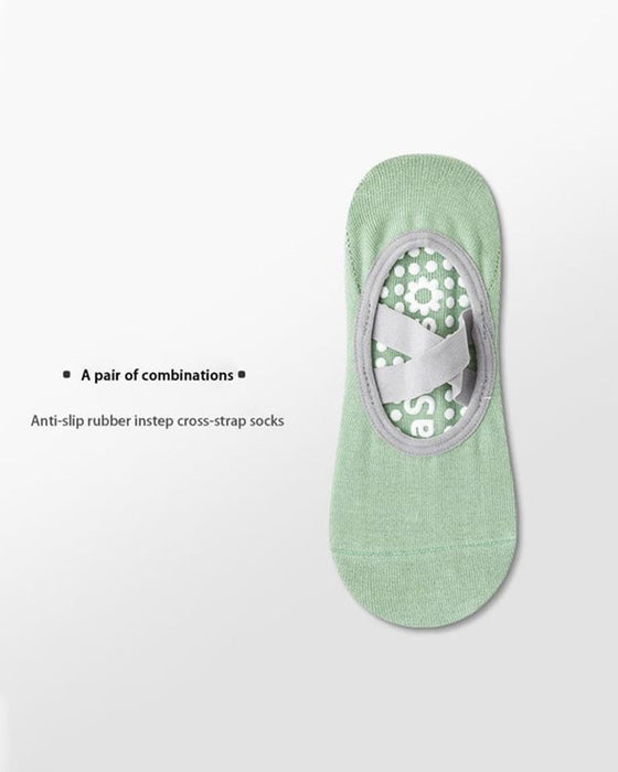 Chaussettes invisibles pour femmes pour pilates et entraînement – antidérapantes avec grip en silicone, respirantes et anti-humidité (yoga/danse/activités en intérieur)