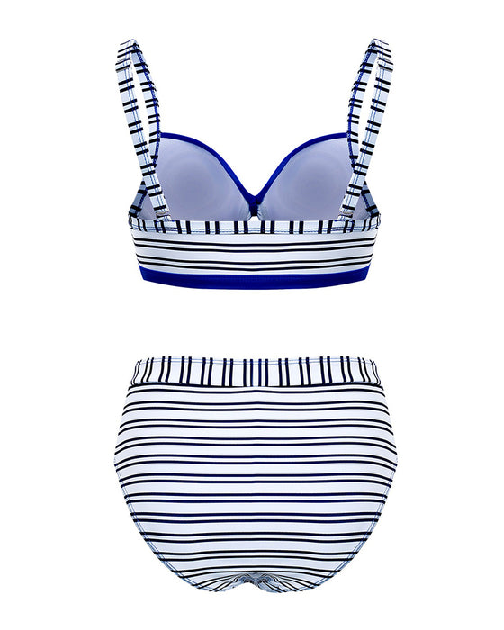 Bikini Rayé Évidé