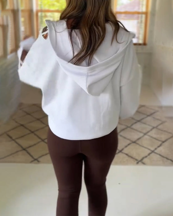 Sweat À Capuche Rugby Paillette