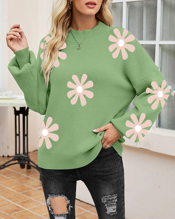 Pull Imprimé À Manches Longues