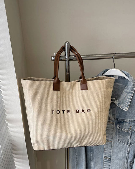 Sac Imprimé Lettre Tote