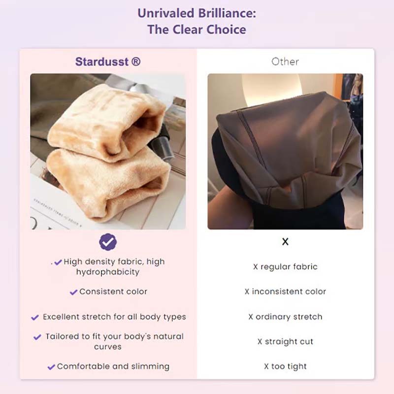 Leggings Moulants Doublés Polaire À Couture Unique