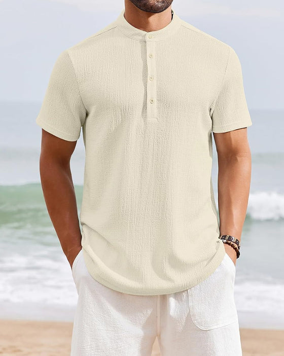 Chemise Unie Ample Henley