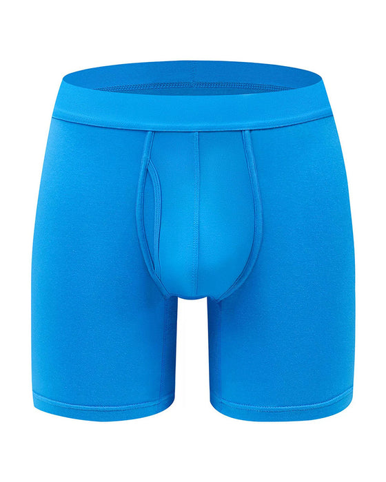 Boxer Homme Unie Fibre De Bambou Extensible, Sous-Vêtement Confortable Respirant Pour Un Usage Quotidien, Sous-Vêtement Homme Décontracté Pour Toutes Les Saisons
