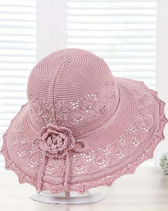 Chapeau Femme Fleur Au Crochet Pêcheur