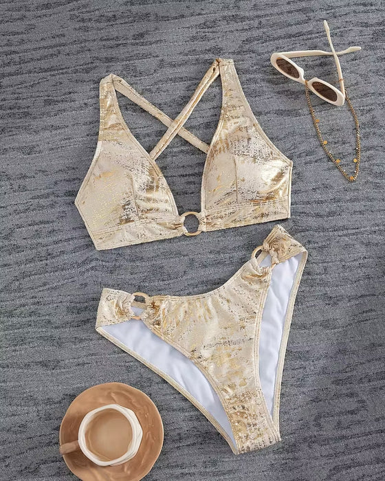Bikini Boucle Métal Design