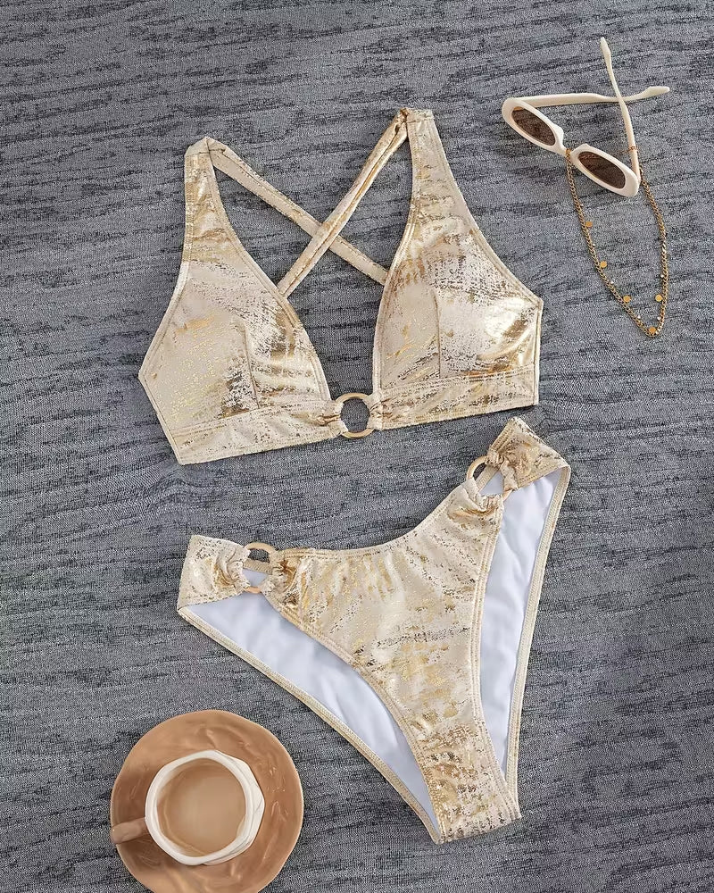 Bikini Boucle Métal Design