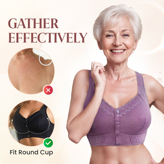 Fermeture avant Soutien-gorge respirant pour Seniors