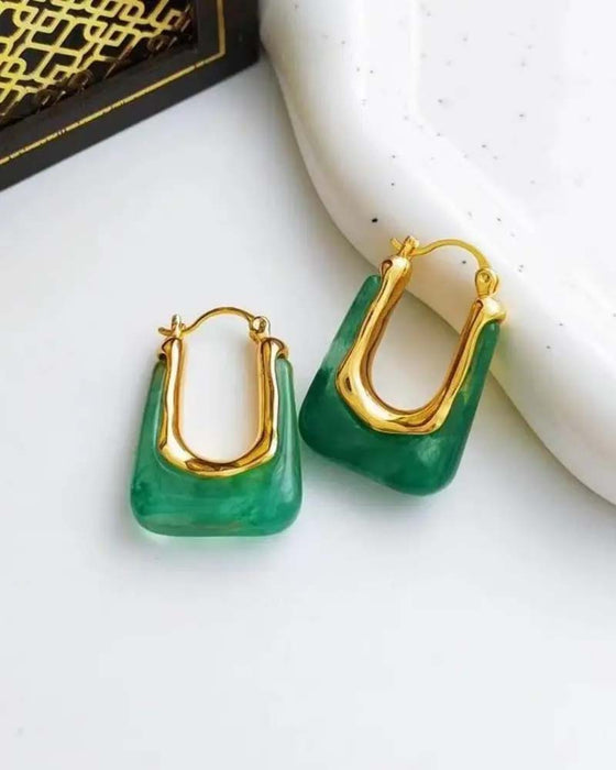 Boucles D'oreilles Vintage En Forme De U