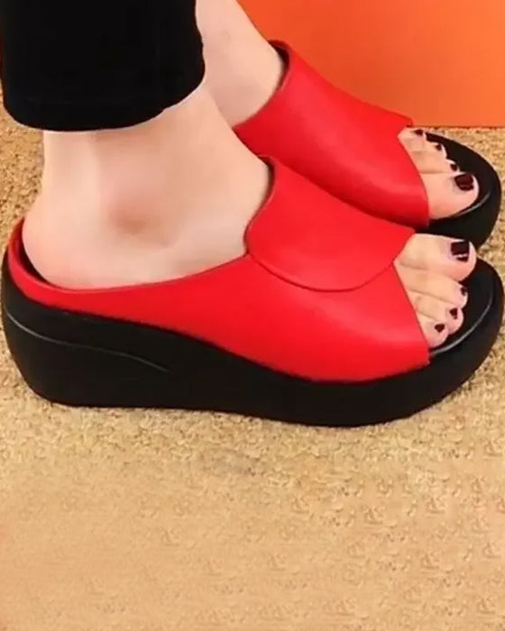 Sandales Semelle Souple Wedge