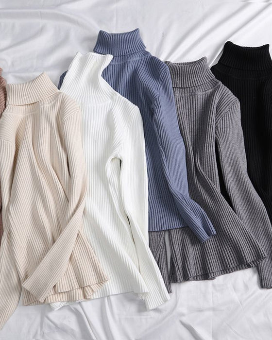 Sous-Couche En Maille À Col Montant