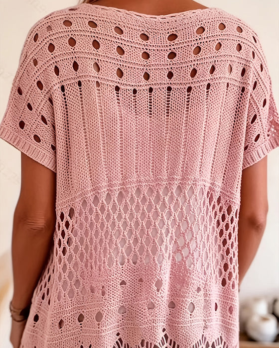Pullover Col Rond Découpé