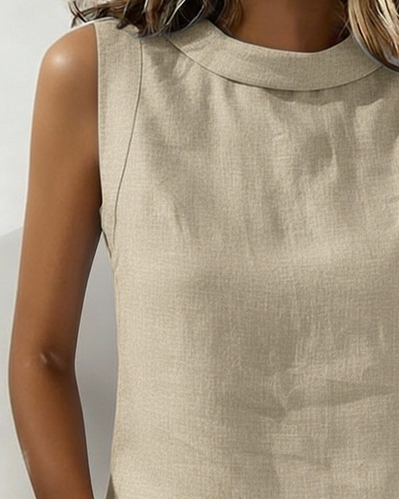 Chemisier Pur Coton Col Manches Longues