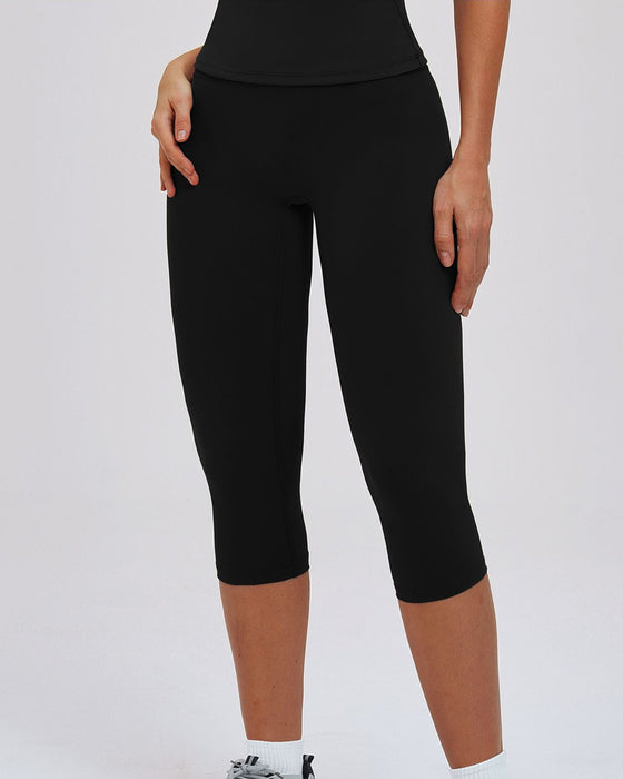 Leggings Yoga Taille Haute Mi-Longue