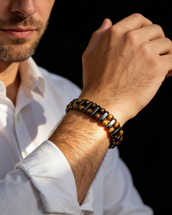 Bracelet En Pierre Naturelle Œil De Tigre