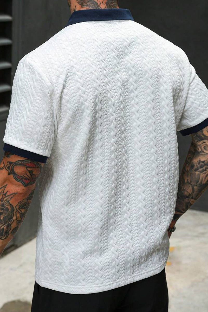 Chemise Homme Jacquard Tissé