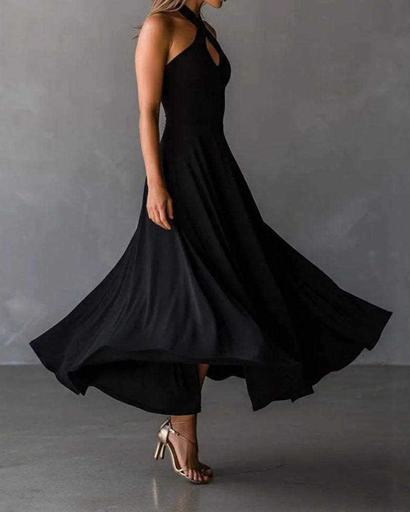 Robe À La Mode Col Nuque