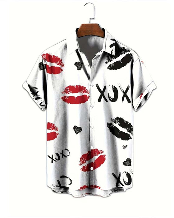 Chemises Revers Bouton Américain Hommes