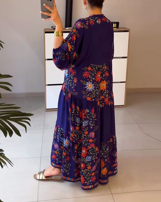 Robe Élégante Imprimé Fleuri