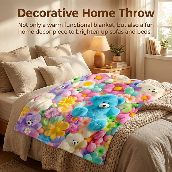Couverture Mignon Peluche 3D Jeté