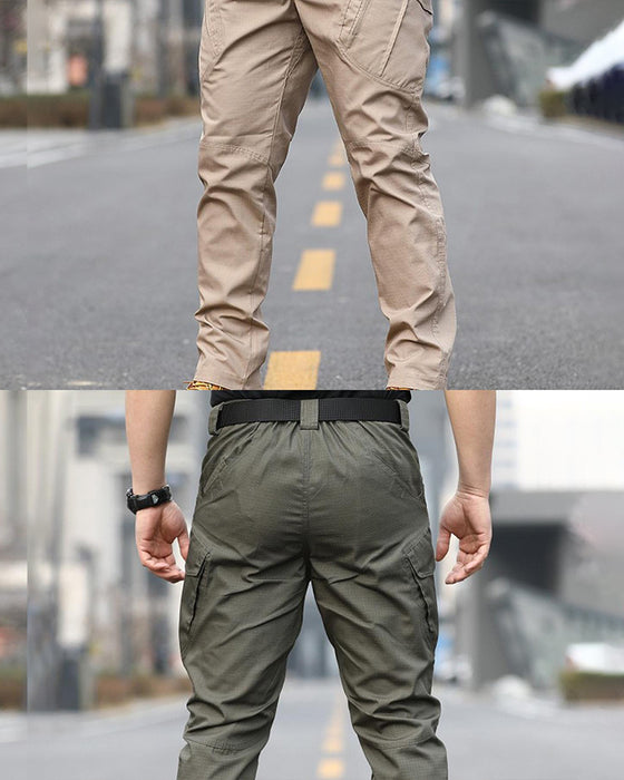 Pantalon Homme Tactique Pantalon Cargo, Multi-Poche Respirant Durable Travail Randonnée