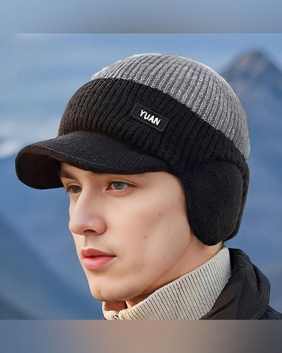 Bonnet Thermique Coupe-Vent D'hiver Avec Visière