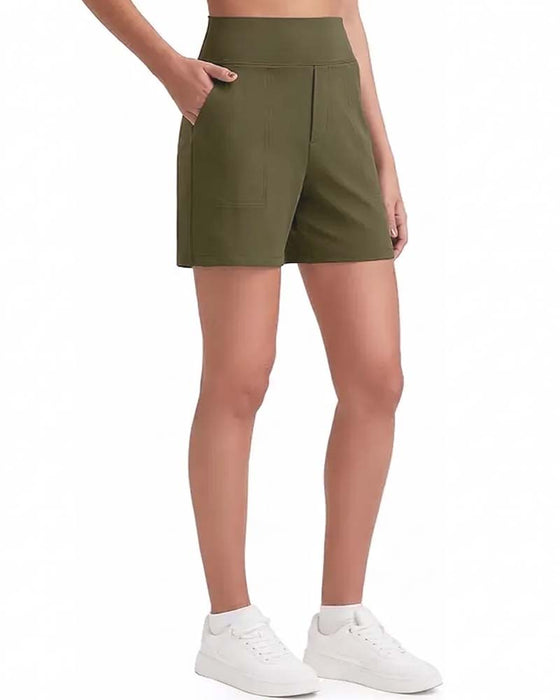 Short Taille Haute Athlétique Course