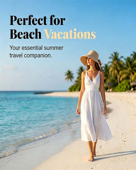 Chapeau Femmes Large Bord Pliable Nœud Soleil