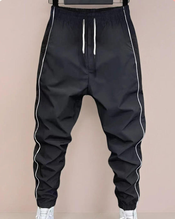 Pantalon Homme Décontracté Taille Mi-Haut